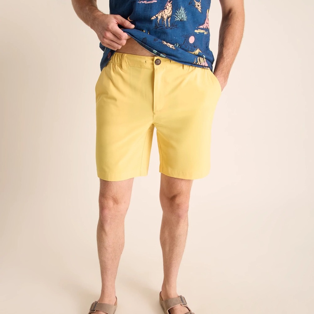 Chubbies Yellow The Golden Rules Shorts